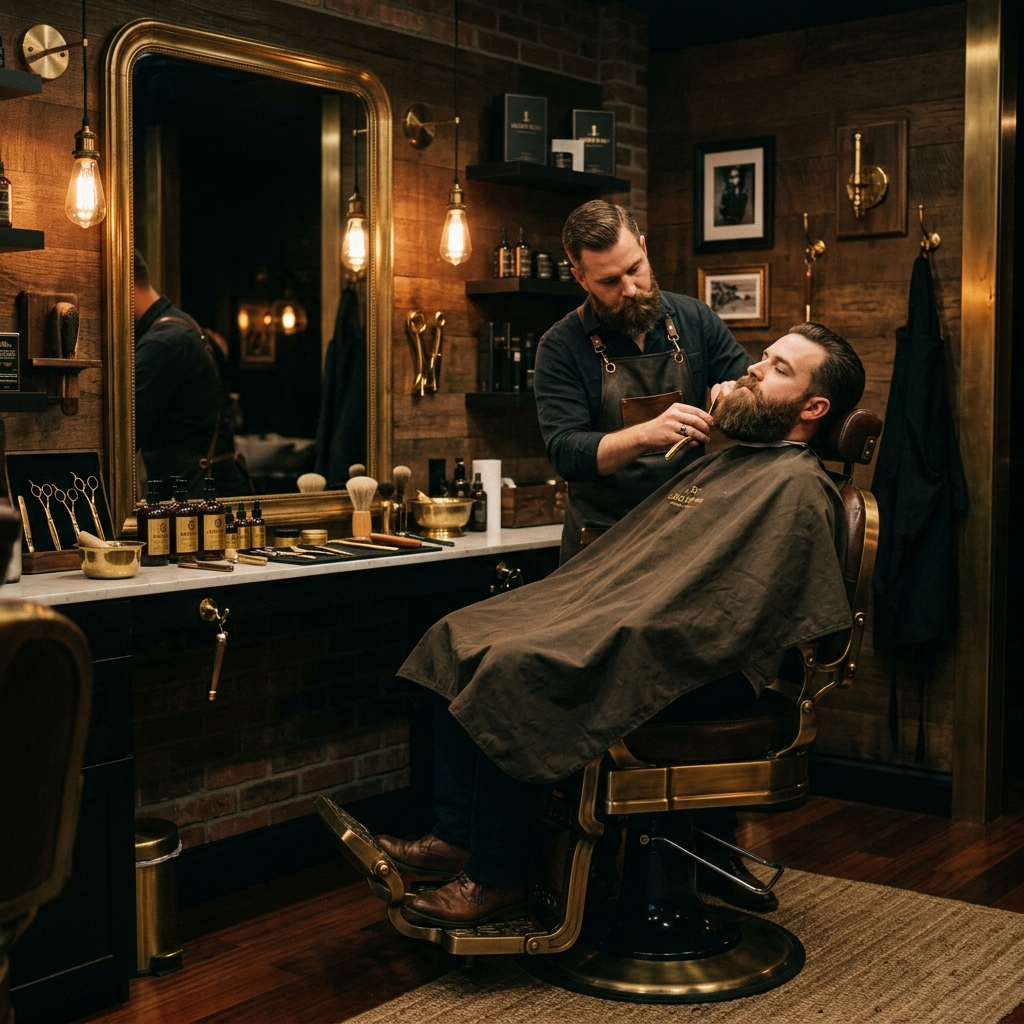 Premium grooming station interior at Bobby Salon Surat